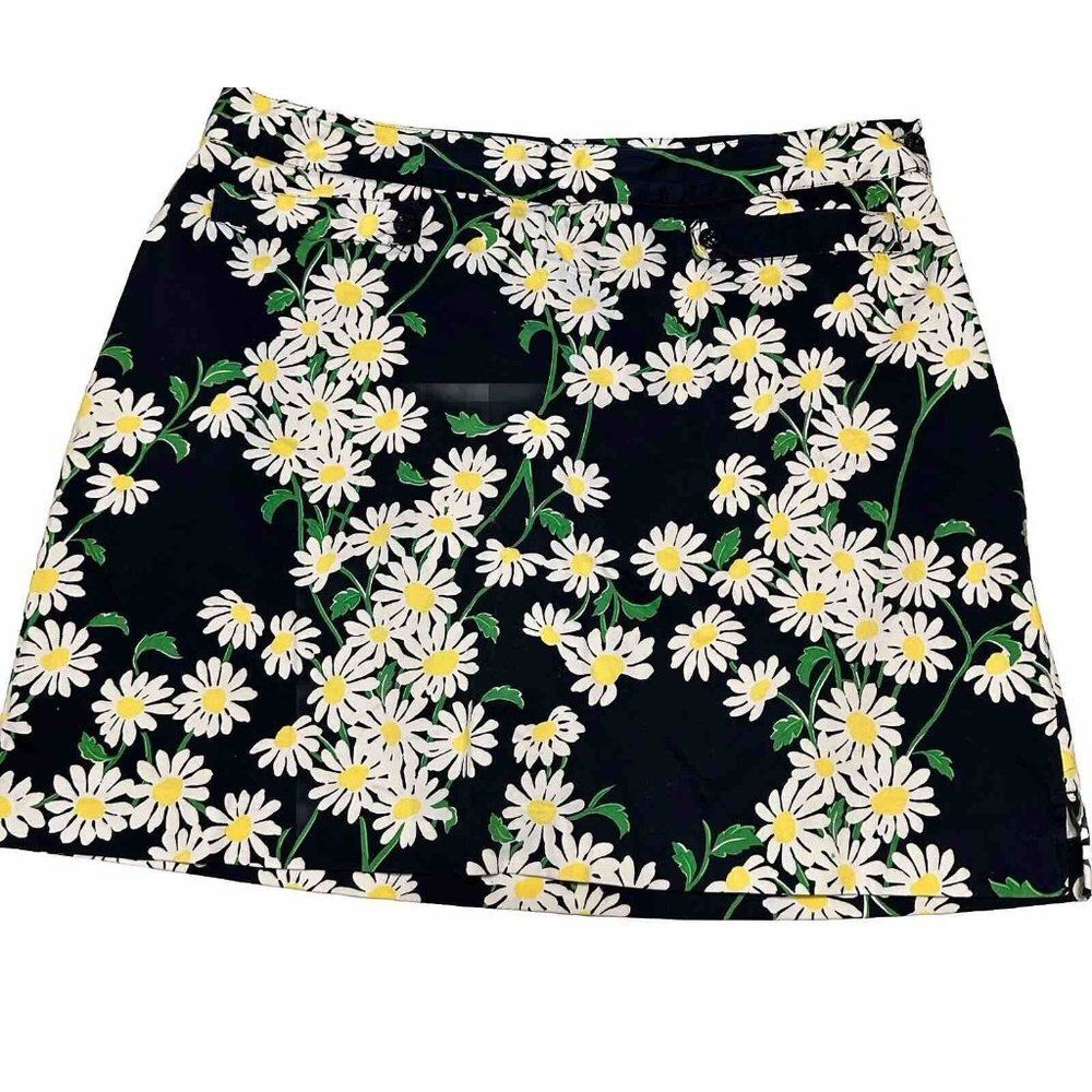 Ep Pro Ladies sz 18 Tennis Golf Pickleball skort stretch Floral Daisy Zipper